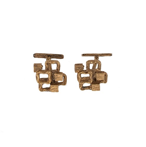 Lot 95 - A pair of late 20th century cufflinks