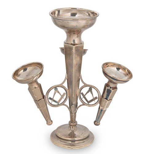 Lot 326 - Of Masonic interest - A George V silver epergne
