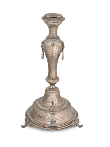 Lot 272 - A late 19th century Austro-Hungarian metalwares silver candlestick centrepiece