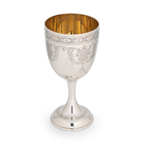 Lot 320 - An Edward VII silver goblet