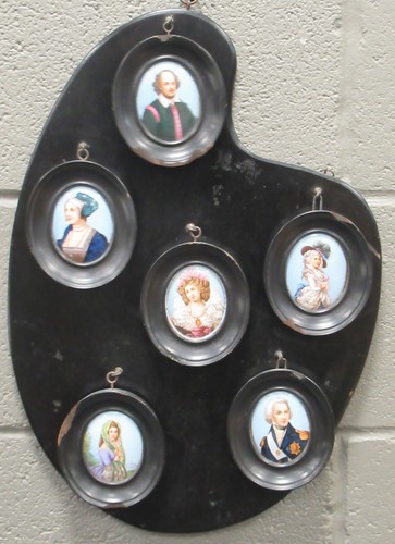 Lot 127 - A collection of six 19th century porcelain...