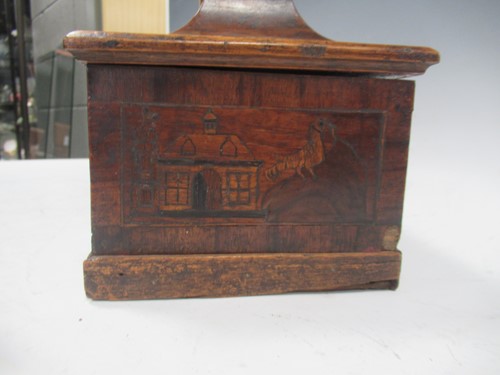 Lot 11 - Early 19th century and later walnut marquetry...