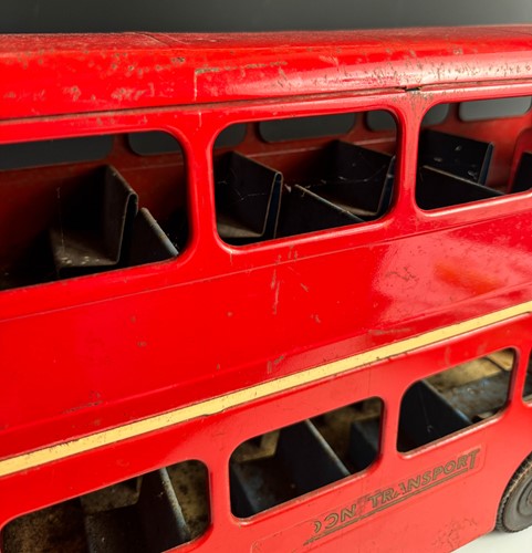 Lot 585 - A Tri-ang tinplate London Routemaster bus, mid 20th century
