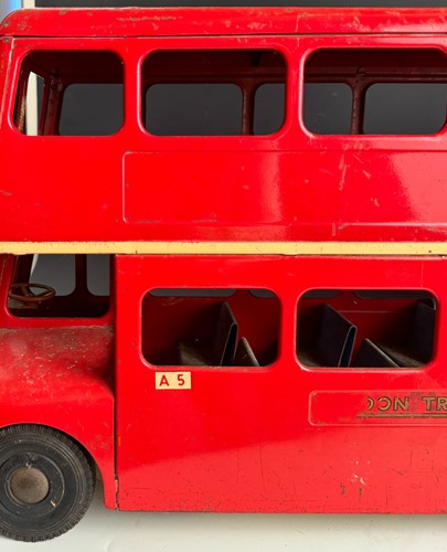 Lot 585 - A Tri-ang tinplate London Routemaster bus, mid 20th century