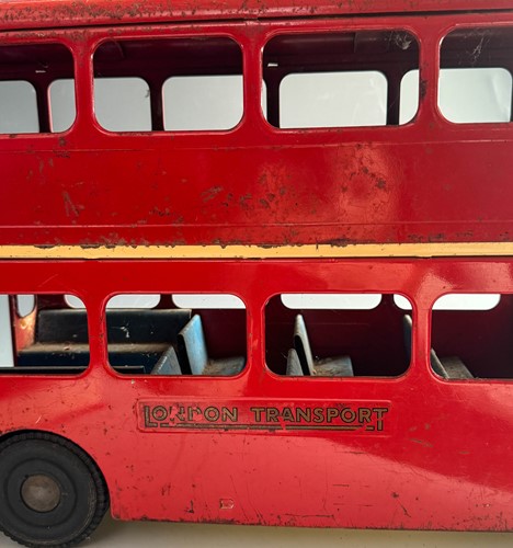 Lot 585 - A Tri-ang tinplate London Routemaster bus, mid 20th century
