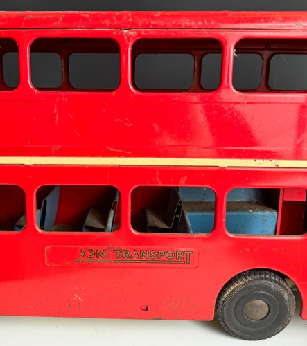 Lot 585 - A Tri-ang tinplate London Routemaster bus, mid 20th century