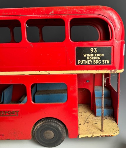 Lot 585 - A Tri-ang tinplate London Routemaster bus, mid 20th century