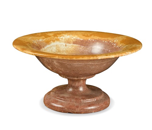 Lot 332 - An Italian rouge marble tazza, late 19th century