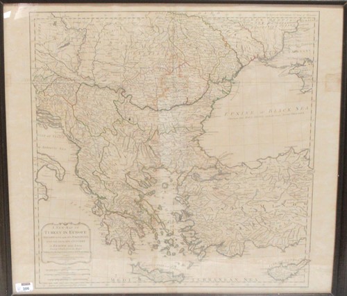 Lot 306 - Map of Turkey 1794. 'A New Map of Turkey in...