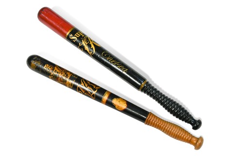 Lot 601 - Two Victorian truncheons