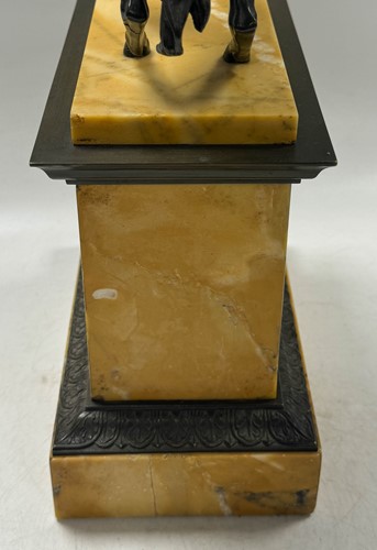Lot 515 - A patinated bronze model of Napoleon on horseback, late 19th century