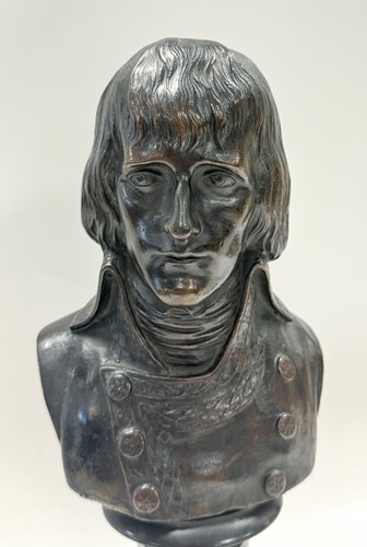Lot 524 - After Giuseppe Ceracchi (1751-1801), a bronze bust of Napoleon, 19th century