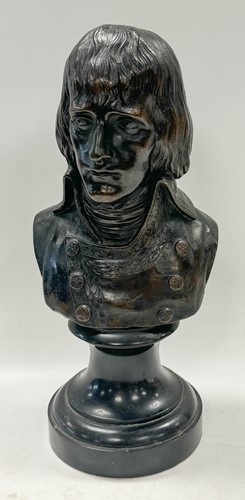 Lot 524 - After Giuseppe Ceracchi (1751-1801), a bronze bust of Napoleon, 19th century