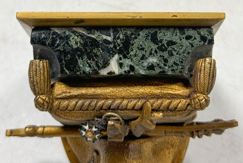 Lot 517 - Two small bronze busts of Napoleon, 19th century