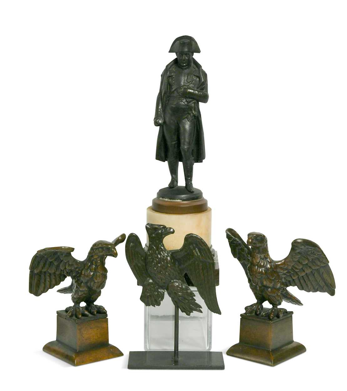 Lot 514 - A Grand Tour bronze model of Napoleon, 19th century