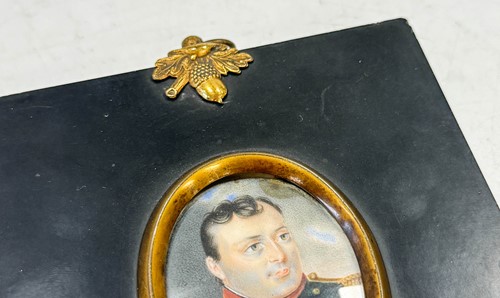 Lot 538 - Follower of Joseph Parent, a portrait miniature on ivory of Napoleon