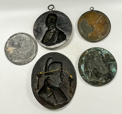 Lot 518 - A group five medallions of Napoleonic interest, 19th century