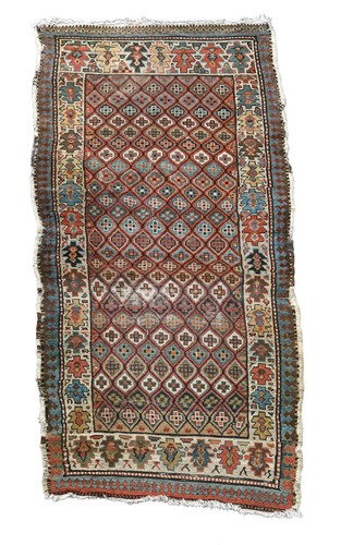 Lot 282 - A Kurdish tribal rug, circa 1920