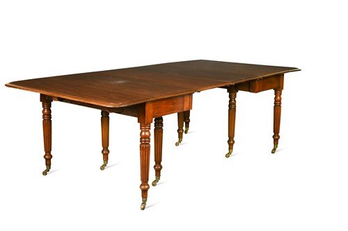 Lot 417 - A mahogany extending dining table, early 19th century