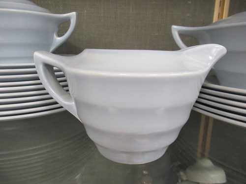Lot 28 - A Wedgwood "Silver Grey" Annular dinner service.