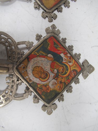 Lot 12 - Matched pair of Ethiopian Orthodox blessing...