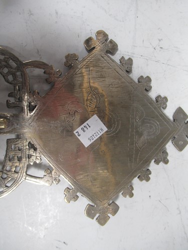 Lot 12 - Matched pair of Ethiopian Orthodox blessing...