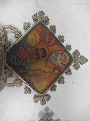 Lot 12 - Matched pair of Ethiopian Orthodox blessing...