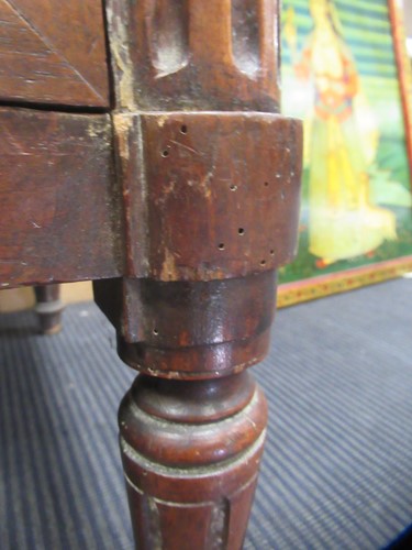 Lot 562 - A French Louis XVI fruitwood marble topped commode