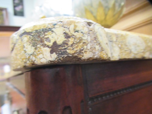Lot 562 - A French Louis XVI fruitwood marble topped commode