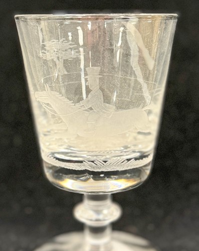Lot 569 - A part suite of glassware engraved with hunting scenes