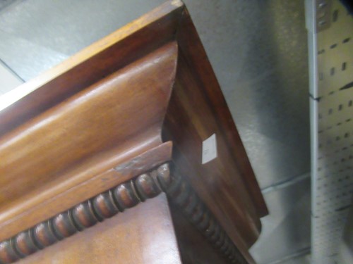 Lot 513 - A mahogany breakfront library bookcase, early 19th century