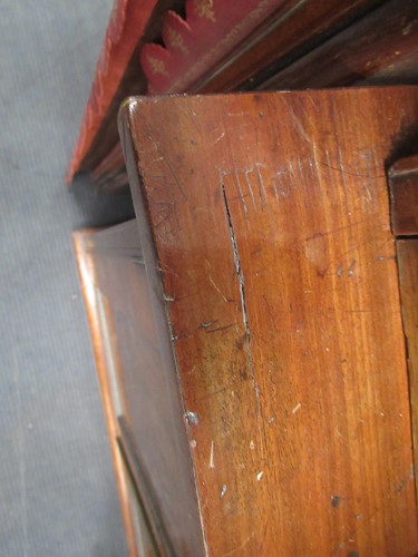 Lot 513 - A mahogany breakfront library bookcase, early 19th century