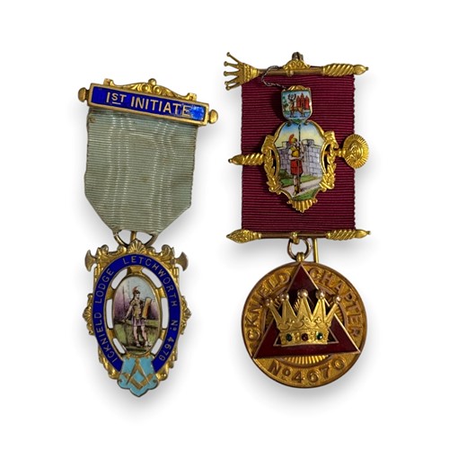 Lot 212 - Two Masonic jewels for the Icknield Lodge No. 4670