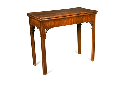 Lot 433 - A George III mahogany card table