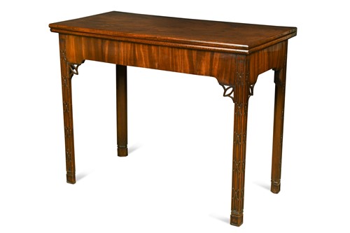 Lot 434 - A George III mahogany card table