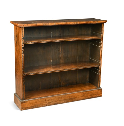 Lot 464 - A Regency rosewood rectangular open bookcase