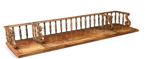 Lot 360 - A Regency rosewood three-division book trough