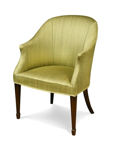 Lot 456 - A George III mahogany tub armchair