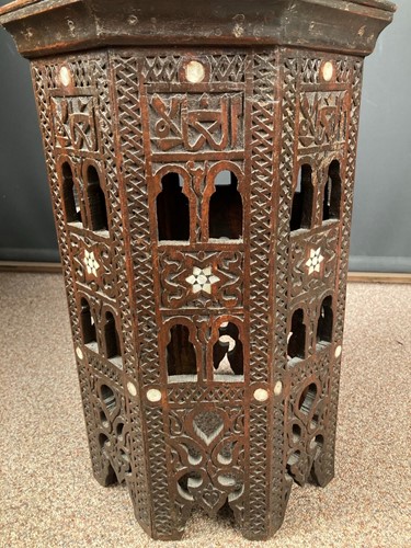 Lot 494 - A Moorish octagonal occasional table, circa 1900