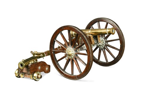 Lot 604 - A gilt bronze signalling or saluting cannon, 19th century