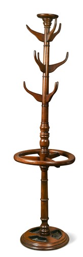 Lot 429 - A William IV mahogany hat, coat and umbrella stand