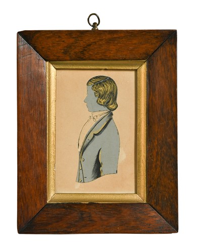 Lot 121 - A group of five silhouettes, circa 1800