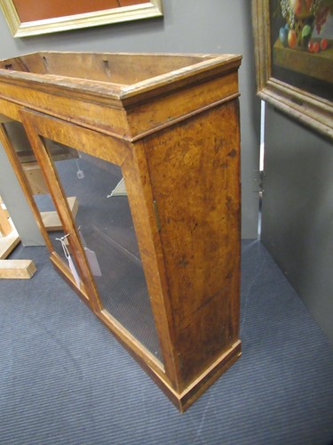 Lot 507 - A pair of Victorian birdseye maple bookcases with marble tops