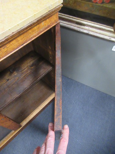 Lot 507 - A pair of Victorian birdseye maple bookcases with marble tops
