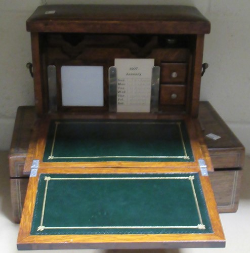 Lot 214 - A mid-19th century rosewood writing slope...