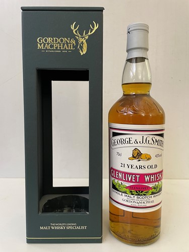 Lot 124 - George & J. G. Smith's Glenlivet Single Malt Scotch Whisky
