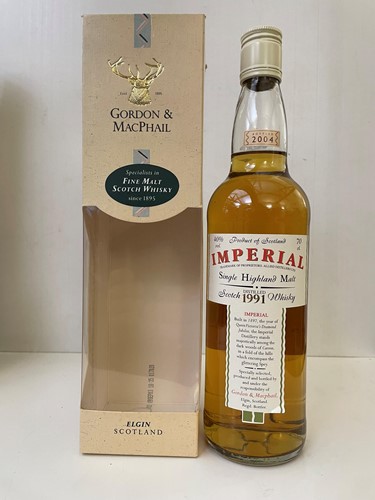 Lot 125 - Imperial Speyside Single Malt Scotch Whisky 1991