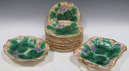 Lot 84 - Wedgwood part dessert service of moulded...