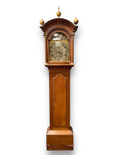 Lot 232 - An English,19th century longcase clock in oak...