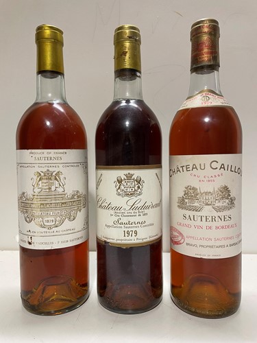 Lot 111 - Three 1979 Sauternes.